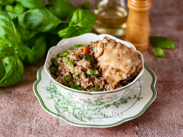 Гречка с курицей в афганском казане, рецепт с фото