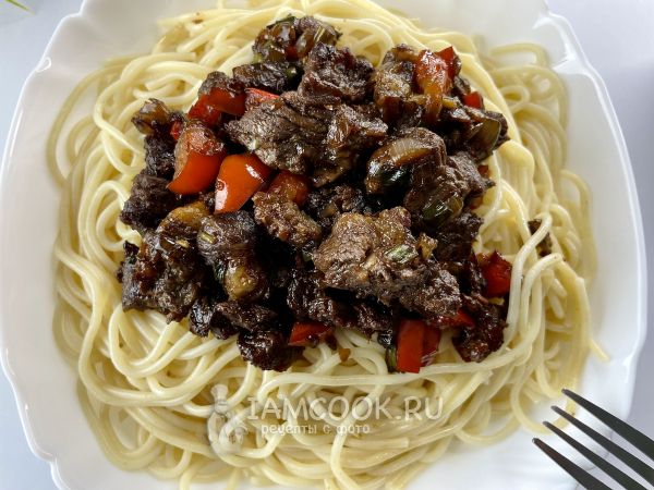 Конина в соевом соусе, рецепт с фото