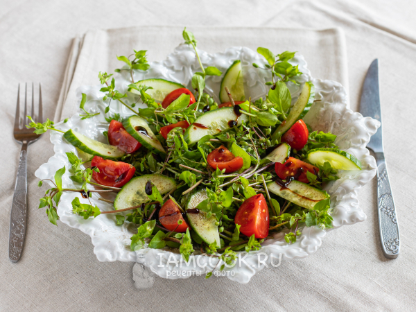 Салат из мокрицы, рецепт с фото