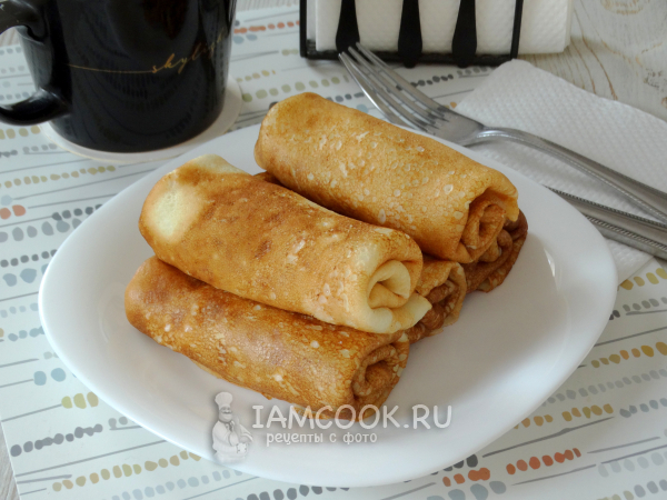 Кабачковые блины с начинкой, рецепт с фото