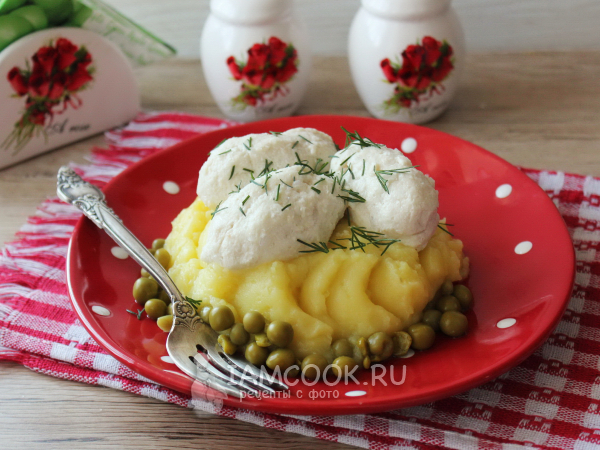 Куриные кнели с рисом, рецепт с фото