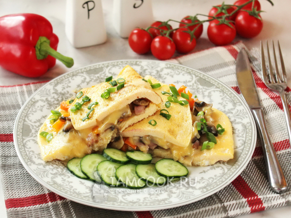 Омлет по-денверски, рецепт с фото