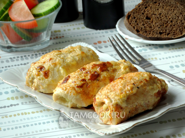 Куриные рулетики с картошкой, рецепт с фото