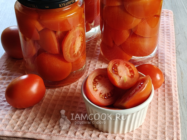Помидоры на зиму (как свежие!), рецепт с фото