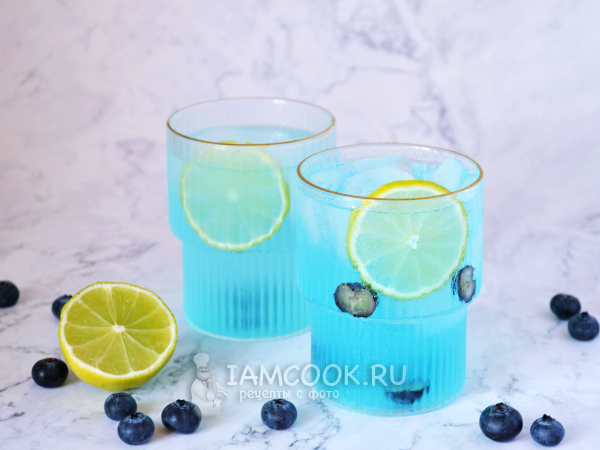 Голубой джин-тоник, рецепт с фото