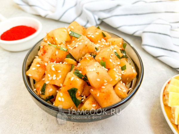 Кактуги (дайкон по-корейски), рецепт с фото