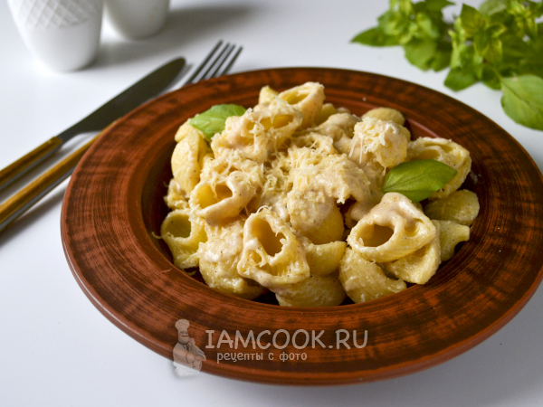 Макароны с соусом бешамель и сыром, рецепт с фото