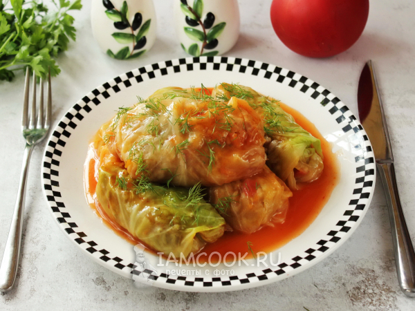 Постные голубцы с перловкой, рецепт с фото