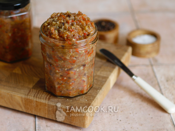 Баклажанная икра в аэрогриле, рецепт с фото