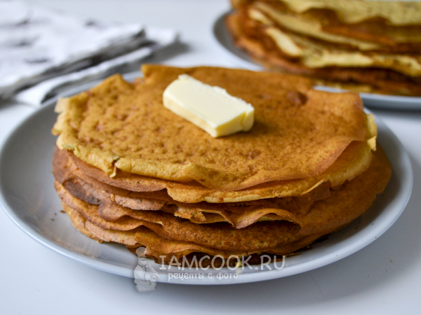 Блины из соевой муки на молоке, рецепт с фото