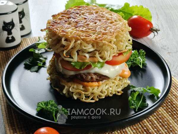 Рамен-бургер, рецепт с фото