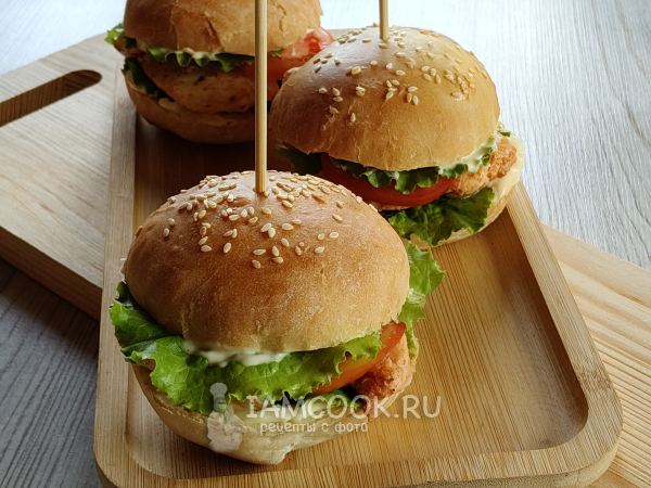 Бургер Цезарь, рецепт с фото