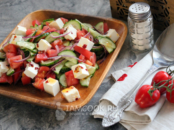 Острый салат из овощей, рецепт с фото