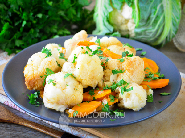Цветная капуста в рукаве в духовке, рецепт с фото