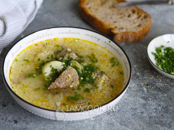Царская похлебка с пшеном, рецепт с фото