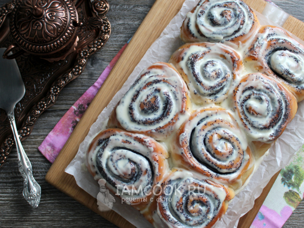 Синнабоны с маком, рецепт с фото