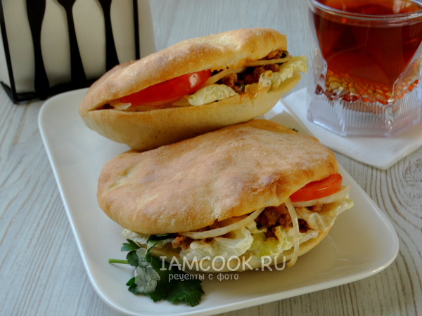 Пита с фаршем, рецепт с фото