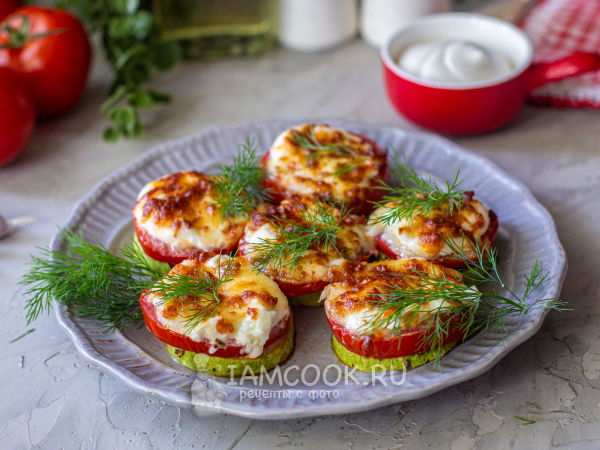 Кабачки с помидорами в аэрогриле, рецепт с фото