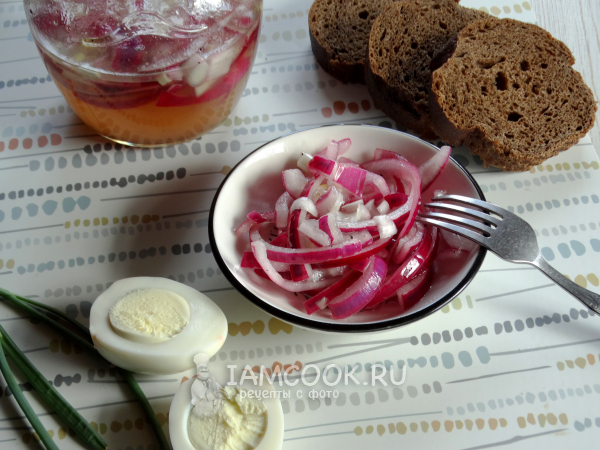 Маринованный лук в яблочном уксусе, рецепт с фото