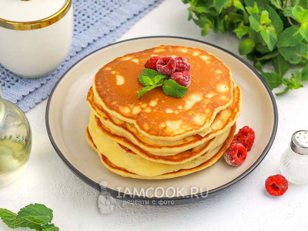 Панкейки с малиной, рецепт с фото