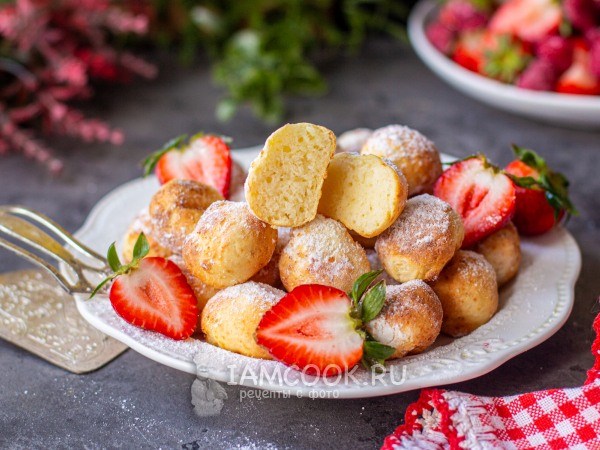 Творожные шарики в аэрогриле, рецепт с фото