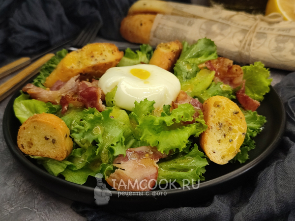 Лионский салат, рецепт с фото