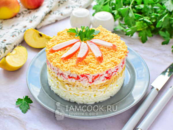 Салат «Крабовая шуба», рецепт с фото