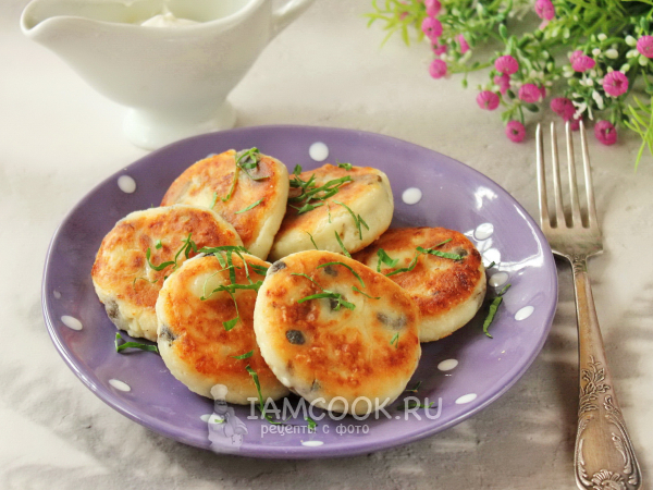 Сырники с грибами, рецепт с фото