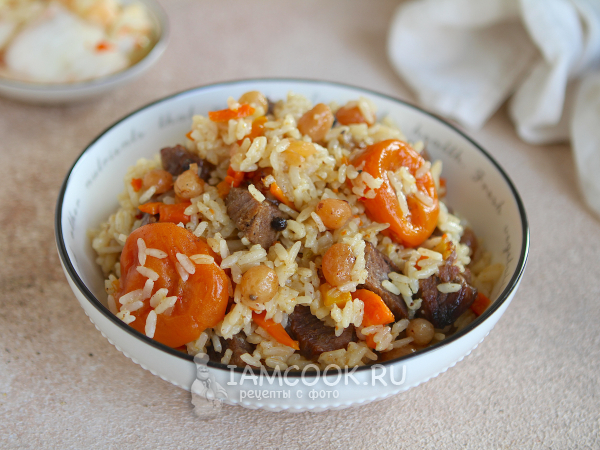 Сладкий плов с изюмом, рецепт с фото