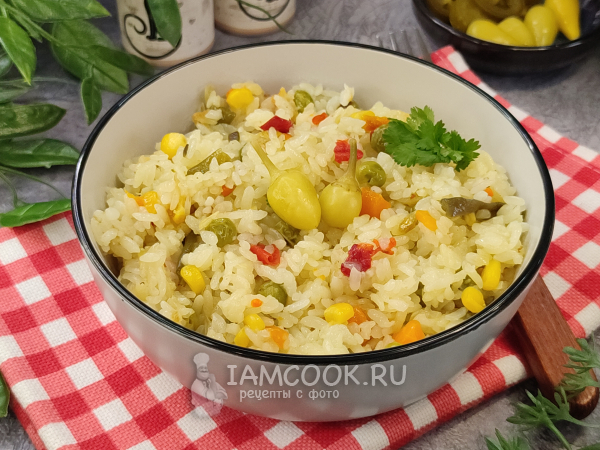 Рис с мексиканской смесью в мультиварке, рецепт с фото