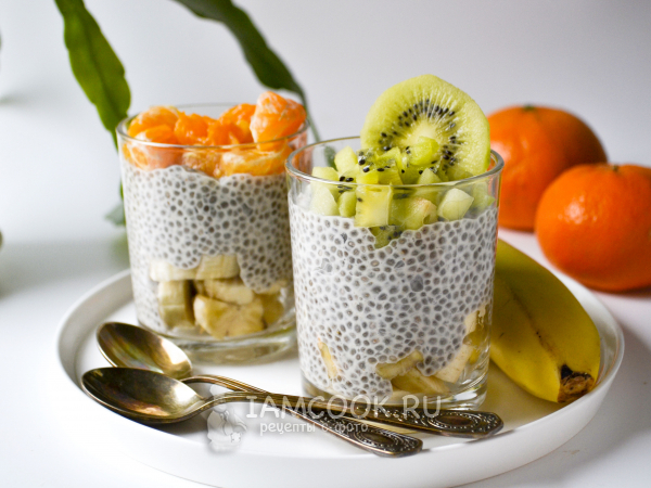 Постный чиа пудинг, рецепт с фото