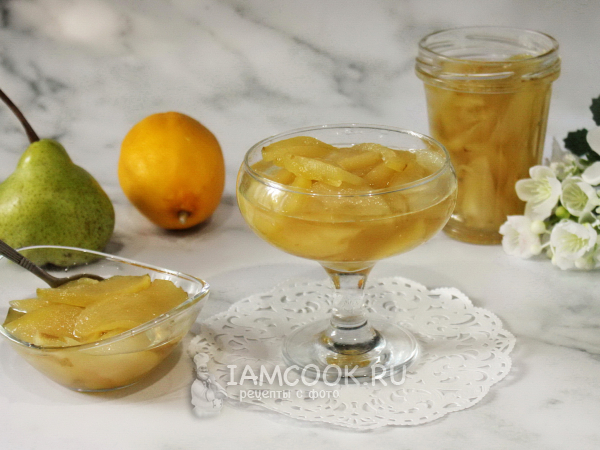 Варенье из груш с имбирем и лимоном, рецепт с фото