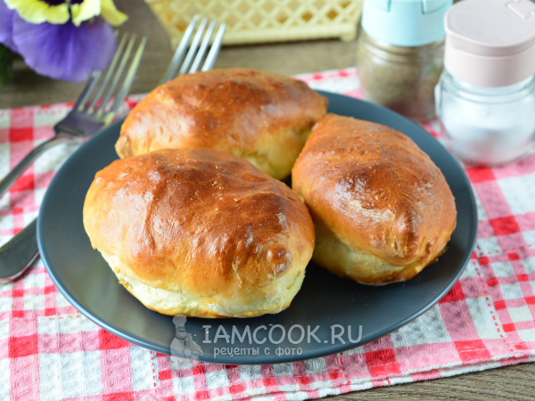 Пирожки с пекинской капустой (в духовке), рецепт с фото