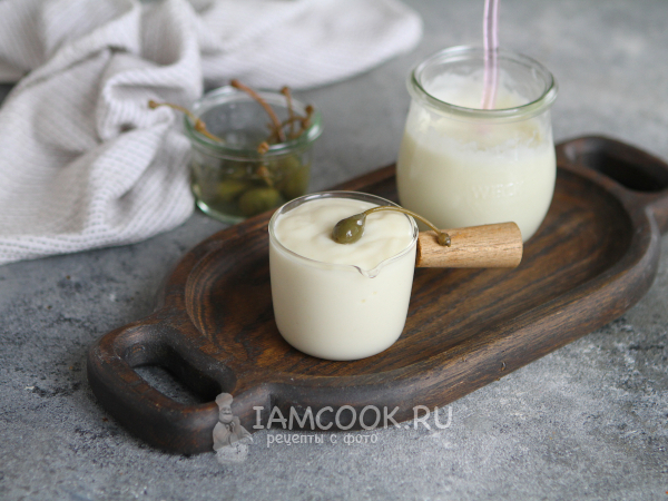 Постный белый соус, рецепт с фото