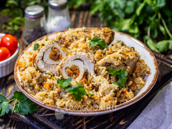 Куриные рулетики с рисом, рецепт с фото