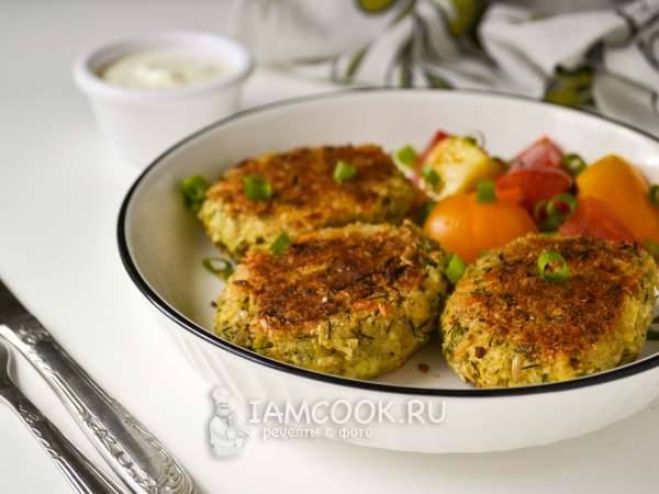 Котлеты из кабачков с сыром, рецепт с фото