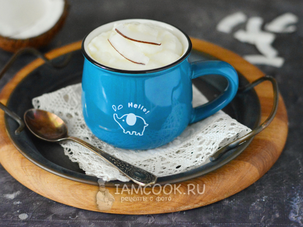 Манная каша на кокосовом молоке, рецепт с фото