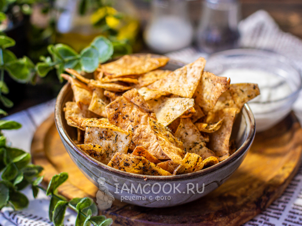 Чипсы из лаваша в аэрогриле, рецепт с фото