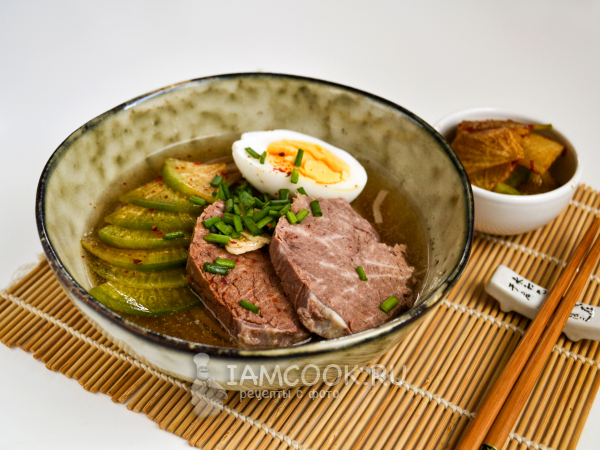 Нэнмён (корейское блюдо), рецепт с фото