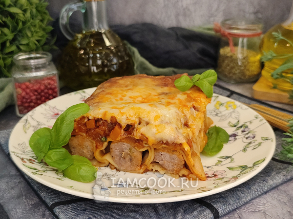 Каннеллони «Болоньезе», рецепт с фото