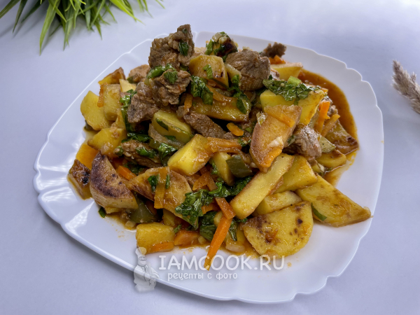 Азу из телятины, рецепт с фото