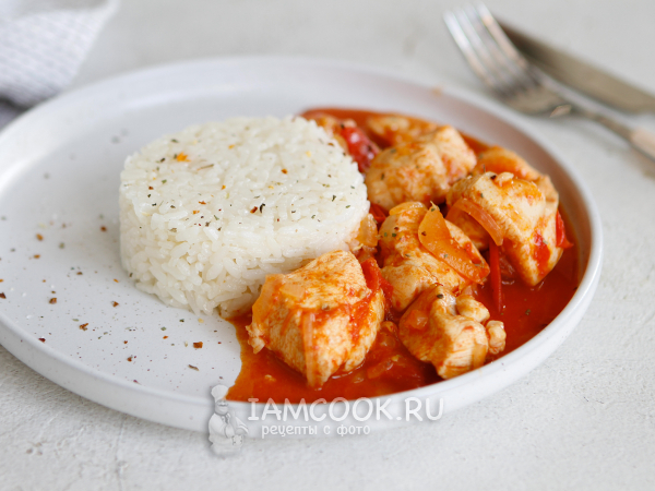 Курица с помидорами и сыром в мультиварке, рецепт с фото