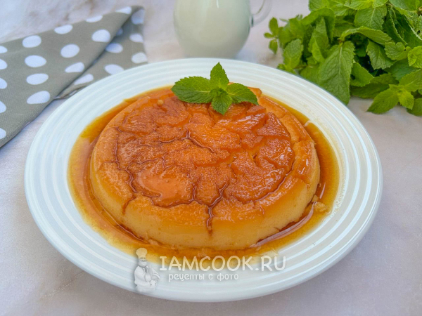Карамельный пудинг, рецепт с фото