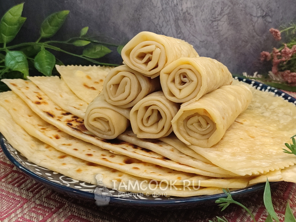 Кутабы с творогом и сыром, рецепт с фото