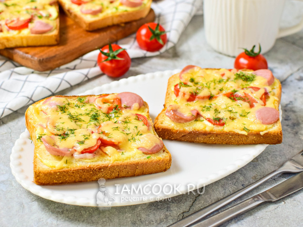 Пицца на тостах, рецепт с фото