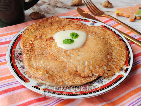 Блины с топинамбуром, рецепт с фото