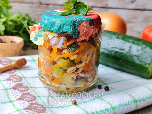 Классический рассольник на зиму с перловкой (в банках), рецепт с фото