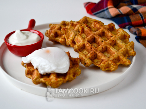Тыквенные вафли с сыром, рецепт с фото