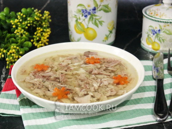 Заливное из курицы и свинины, рецепт с фото