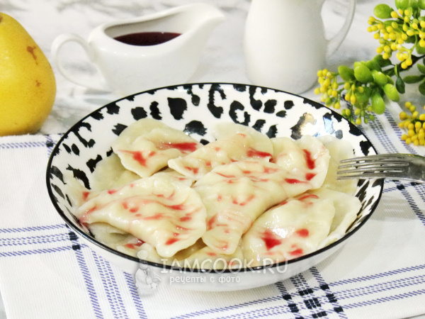 Вареники с грушей, рецепт с фото